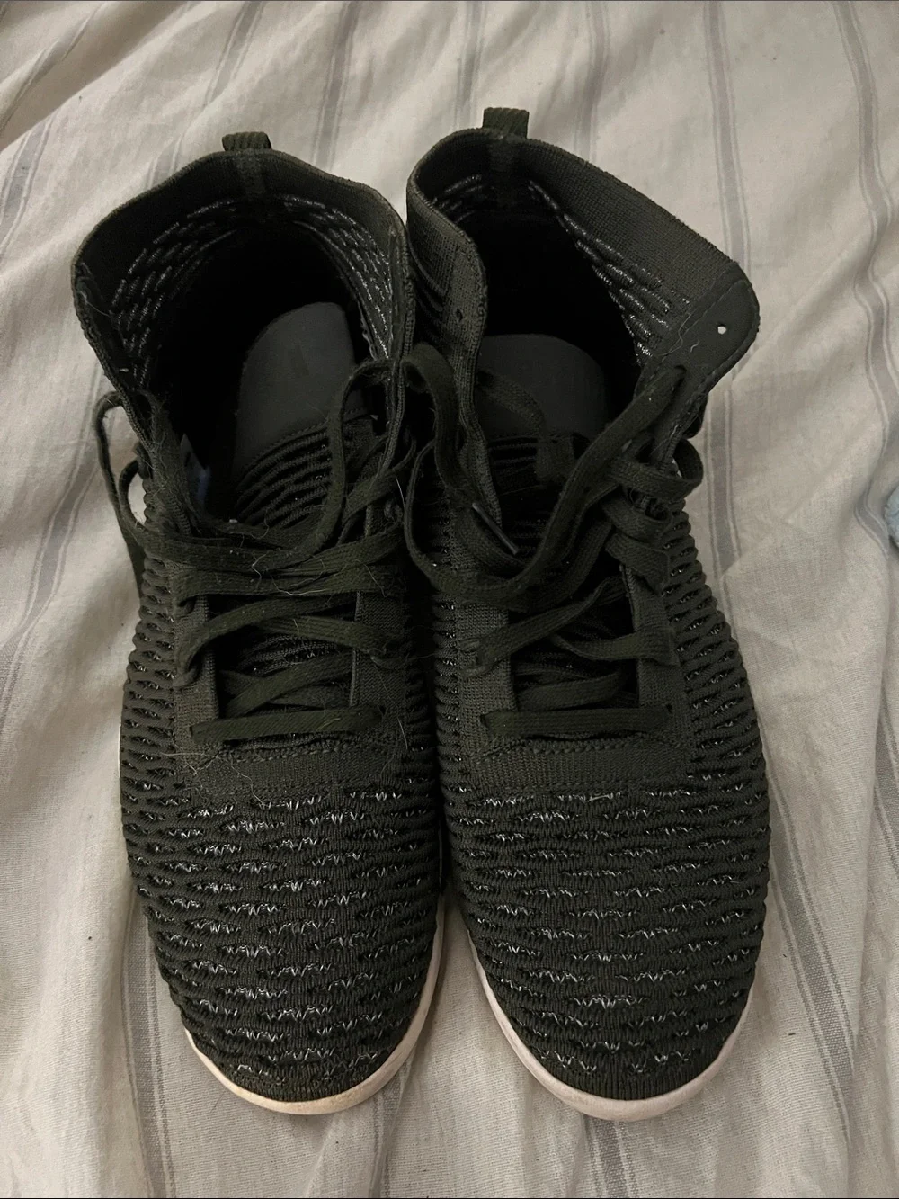 Green Jordan Knit High-Top Sneakers